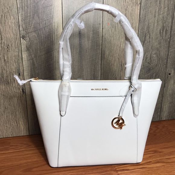 Michael Kors Ciara LG EW TZ Tote Optic White W - Picture 2 of 8